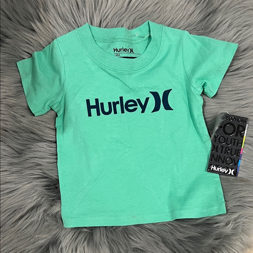 NWT Hurley Kids Green Short Sleeve Tee 18 Months